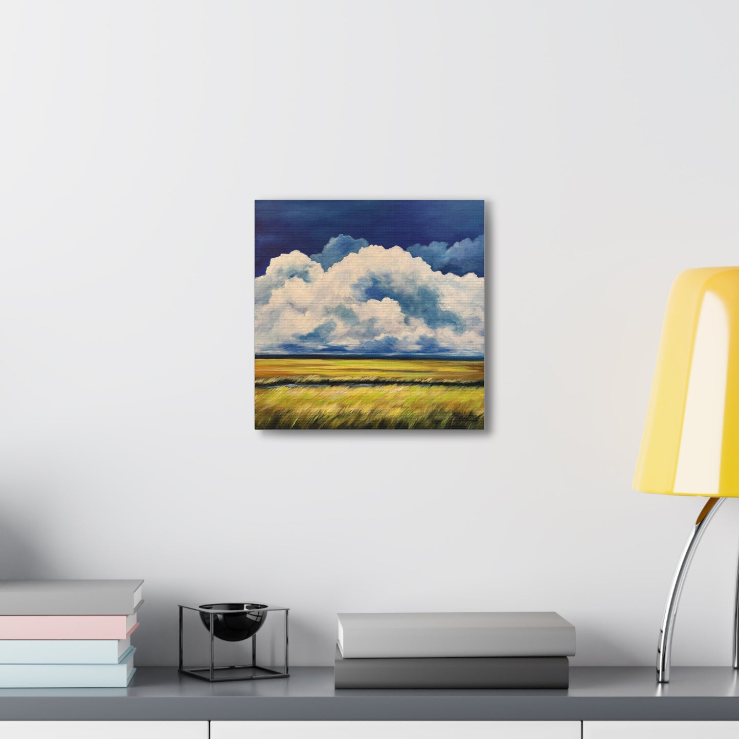 Clouds Over The Marsh - Canvas Print