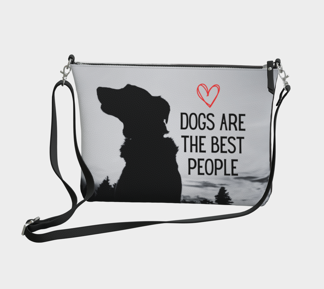 Crossbody Purse - Dogs are the best people