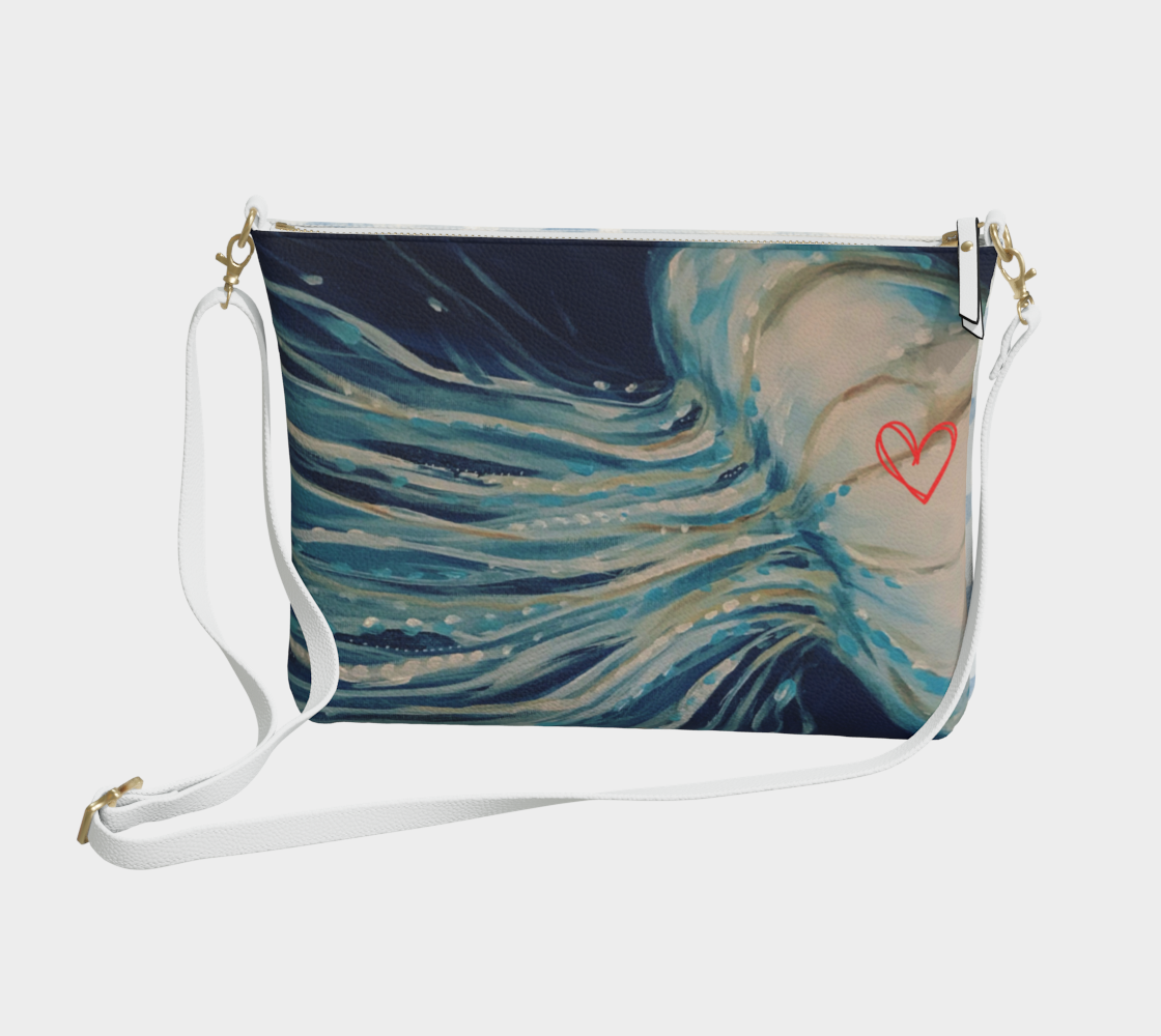 Crossbody Purse - White Jellyfish