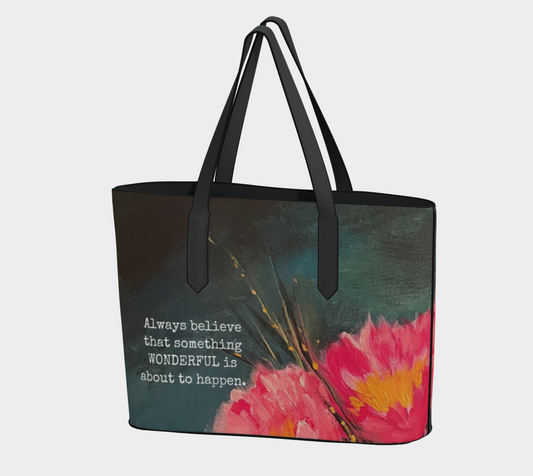 Vegan Leather Tote - Something Wonderful